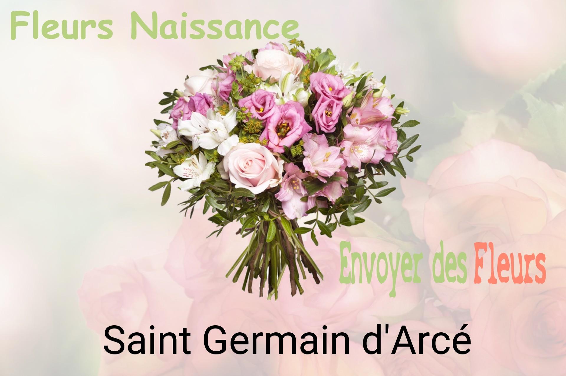 Bouquet de fleurs de naissance livré à Saint-Germain-d'Arcé